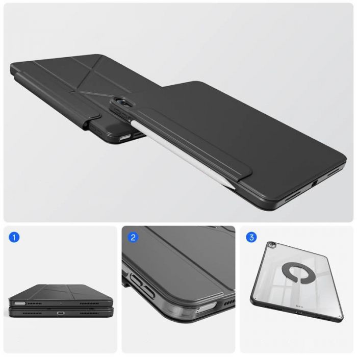 Чохол-книжка BeCover Ultra Slim Origami Flex для Apple iPad Air 13 (2024/2025) Black (712980)