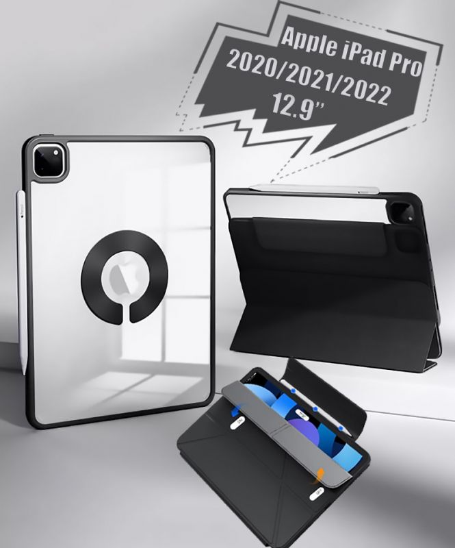 Чохол-книжка BeCover Ultra Slim Origami Flex для Apple iPad Pro 12.9 (2020/2021/2022) Black (712979)