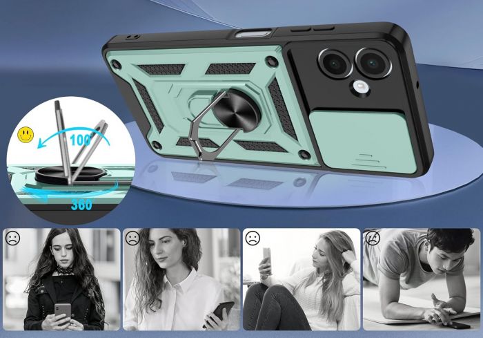 Чохол-накладка BeCover Military для Samsung Galaxy A06 SM-A065 Dark Green (713067)