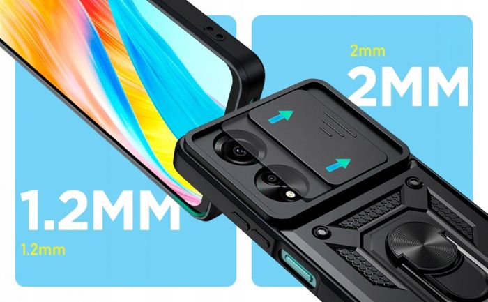 Чохол-накладка BeCover Military для Oppo A60 Black (713078)