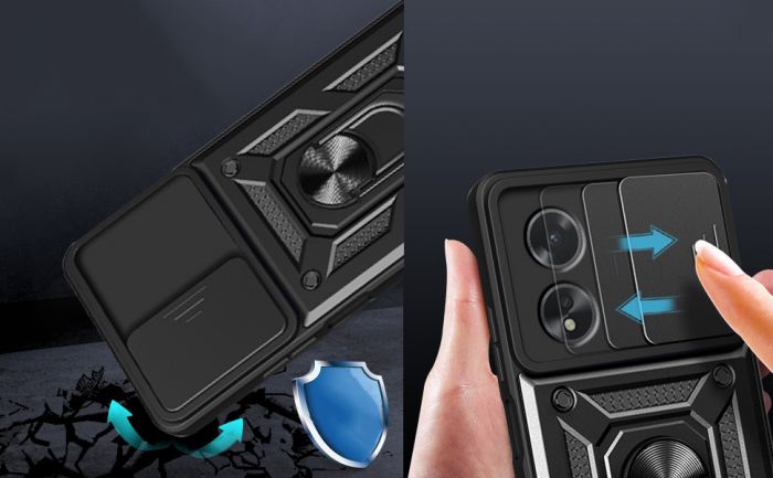 Чохол-накладка BeCover Military для Oppo A60 Black (713078)