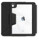 Чохол-книжка BeCover Rugged Origami Transparent з кріпленням Apple Pencil для Apple iPad Air (4/5) 2020/2022 10.9" Black (714967)