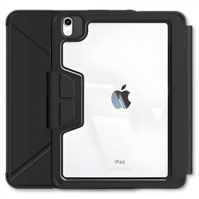 Чохол-книжка BeCover Rugged Origami Transparent з кріпленням Apple Pencil для Apple iPad Air (4/5) 2020/2022 10.9" Black (714967)