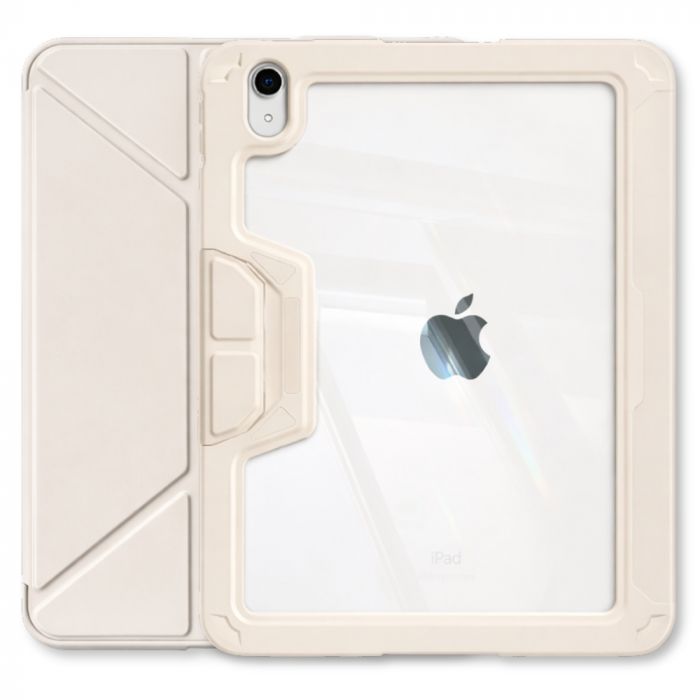 Чохол-книжка BeCover Rugged Origami Transparent з кріпленням Apple Pencil для Apple iPad 10.9" (2022/2024)/iPad (А16) 2025 11" Beige (714970)
