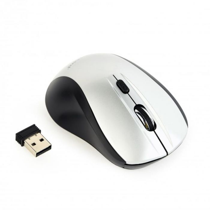 Миша бездротова Gembird MUSW-4B-02-BS Black/Silver USB