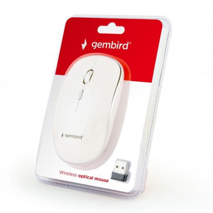 Миша бездротова Gembird MUSW-4B-01-W White USB