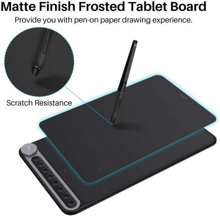 Графічний планшет Huion Inspiroy Dial Q620M + рукавичка