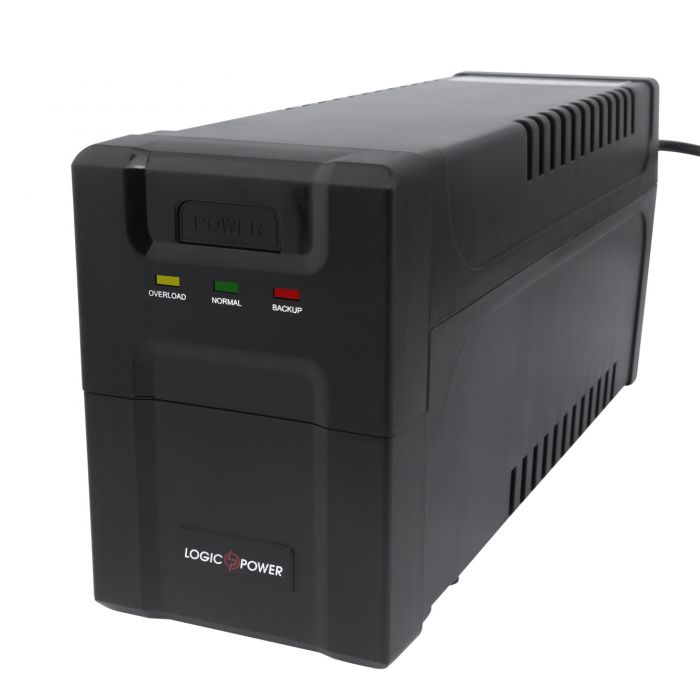 Джерело безперебійного живлення LogicPower 600VA-P, Lin.int., AVR, 2 x євро, пластик