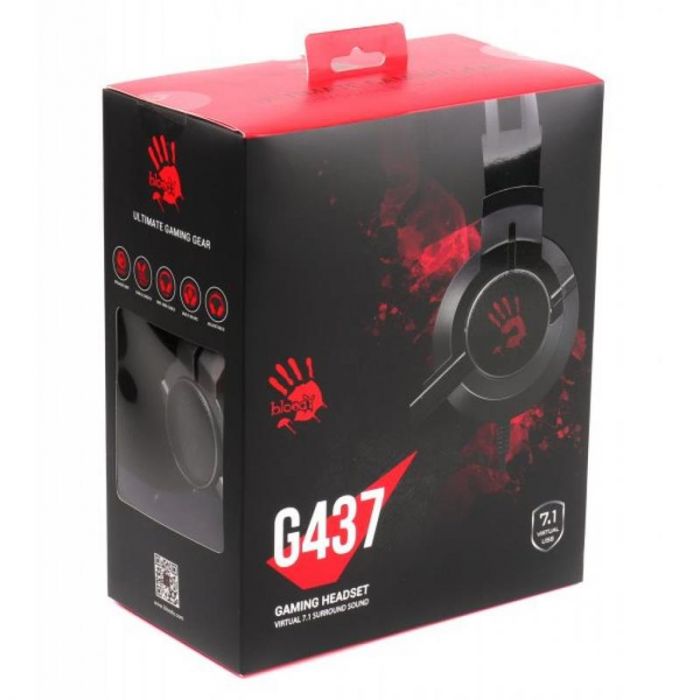 Гарнітура A4Tech Bloody G437 Black USB