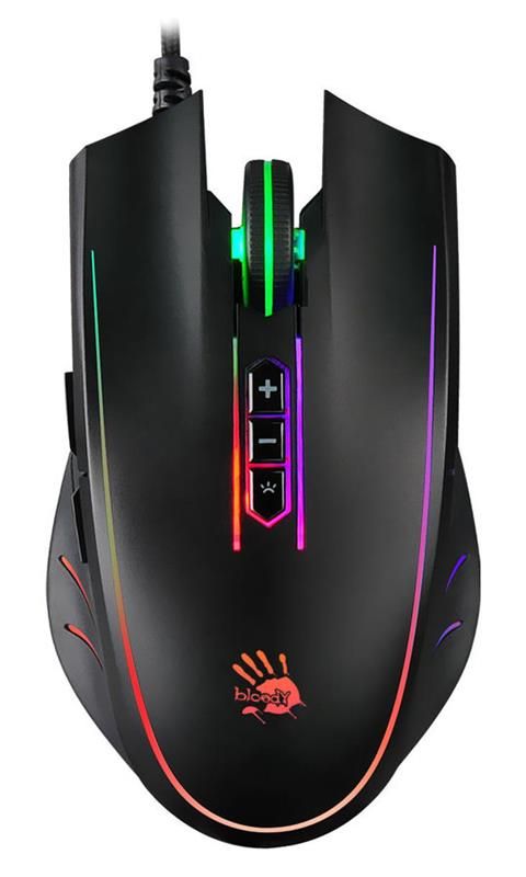 Миша A4Tech Q81 Bloody Neon XGlide Curve Black