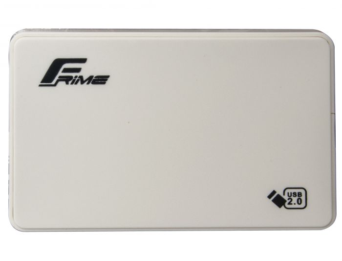 Зовнішня кишеня Frime SATA HDD/SSD 2.5", USB 2.0, Plastic, White (FHE11.25U20)