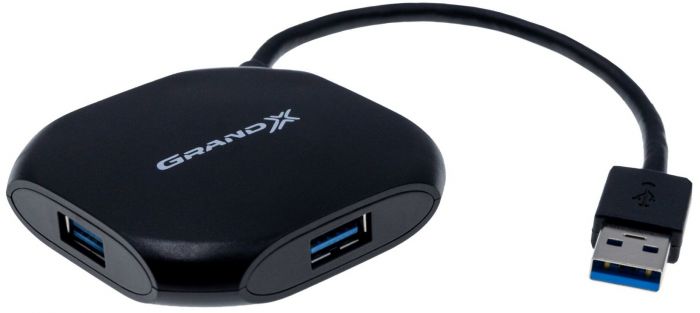 Концентратор USB3.0 Grand-X GH-415 Black 4хUSB3.0