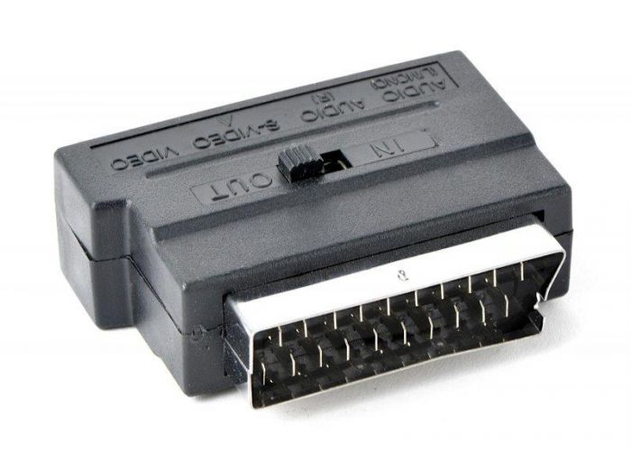 Адаптер Cablexpert SCART - S-Video, 3xRCA (M/F), чорний (CCV-4415) пакет