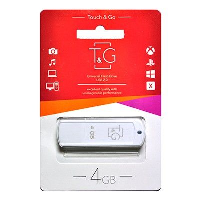 Флеш-накопичувач USB 4GB T&G 011 Classic Series White (TG011-4GBWH)