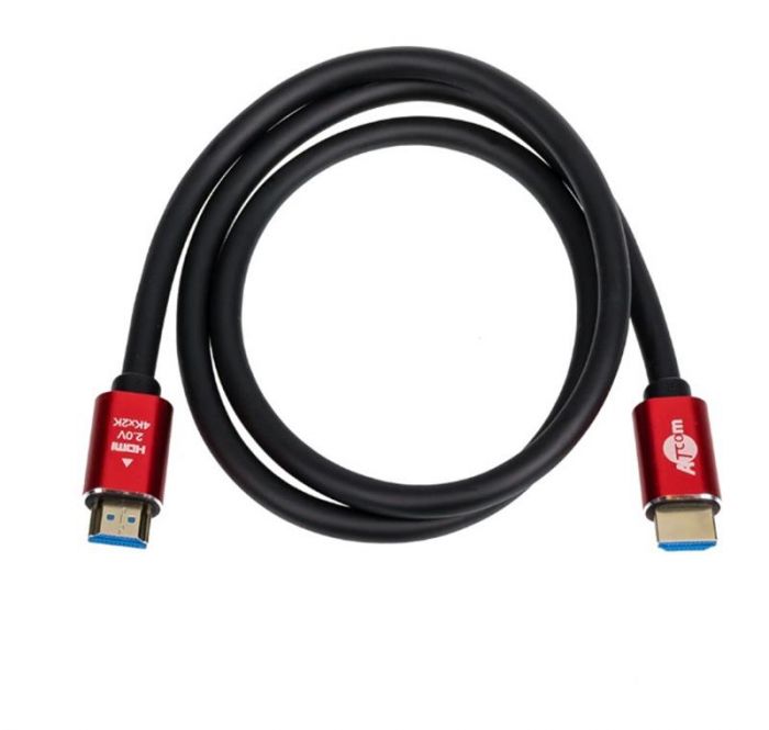 Кабель Atcom HDMI - HDMI V 2.0, (M/M), 10 м, Black/Red (24910)