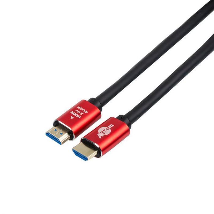 Кабель Atcom HDMI - HDMI V 2.0 (M/M), 30 м, Black/Red (24930)