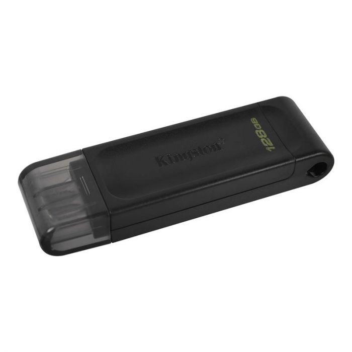 Флеш-накопичувач USB3.2 128GB Type-C Kingston DataTraveler 70 Black (DT70/128GB)