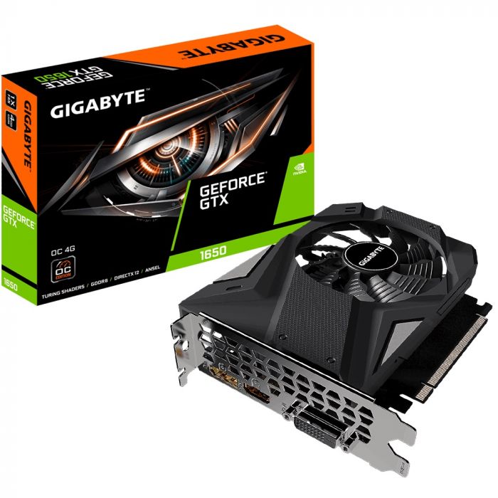 Відеокарта GF GTX 1650 4GB GDDR6 D6 OC Gigabyte (GV-N1656OC-4GD)