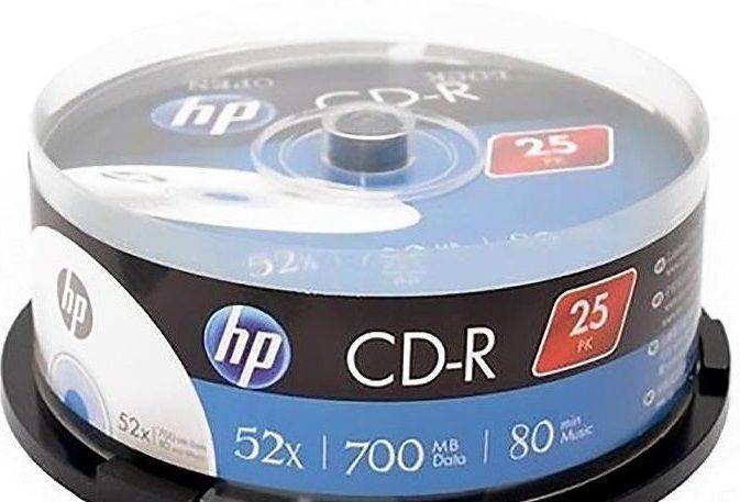 Диски CD-R HP (69311 /CRE00015-3) 700MB 52x, шпиндель, 25 шт