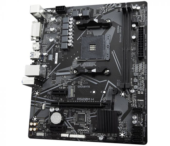 Материнська плата Gigabyte A520M H Socket AM4