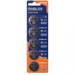 Батарейка Rablex CR2430, 3В, 5 шт