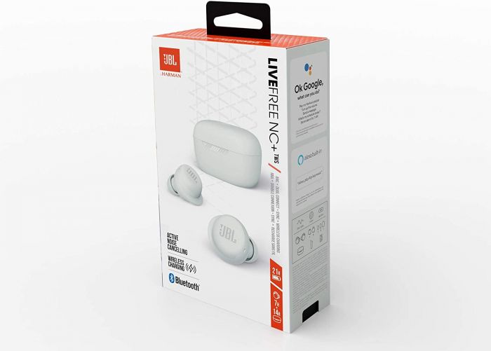 Bluetooth-гарнітура JBL Live Free NC+ TWS White (JBLLIVEFRNCPTWSW_EU)