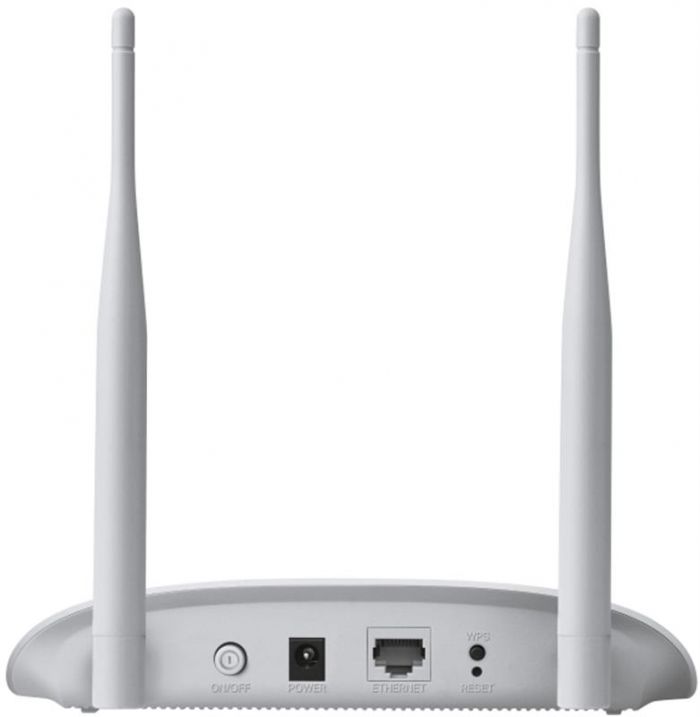 Точка доступу TP-Link TL-WA801N (300Mbps, 100мВт, 2,4Ghz, 2 антени по 5дБі)