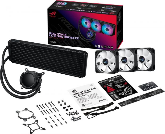 Система водяного охолодження Asus ROG Strix LC III 360 ARGB LCD (90RC00W1-M0UAY0)