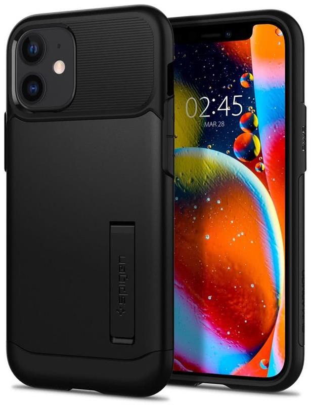 Чохол-накладка Spigen Slim Armor для Apple iPhone 12 Mini Black (ACS01545)