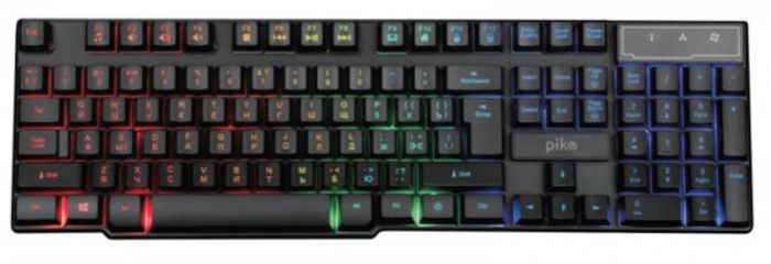 Комплект (клавіатура, миша) Piko GX200 Black (1283126489808) + гарнітура, килимок