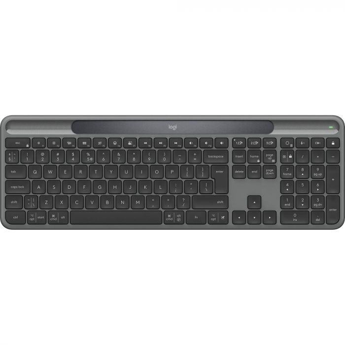 Клавiатура бездротова Logitech Slim Solar+ for Business Graphite (920-013779)