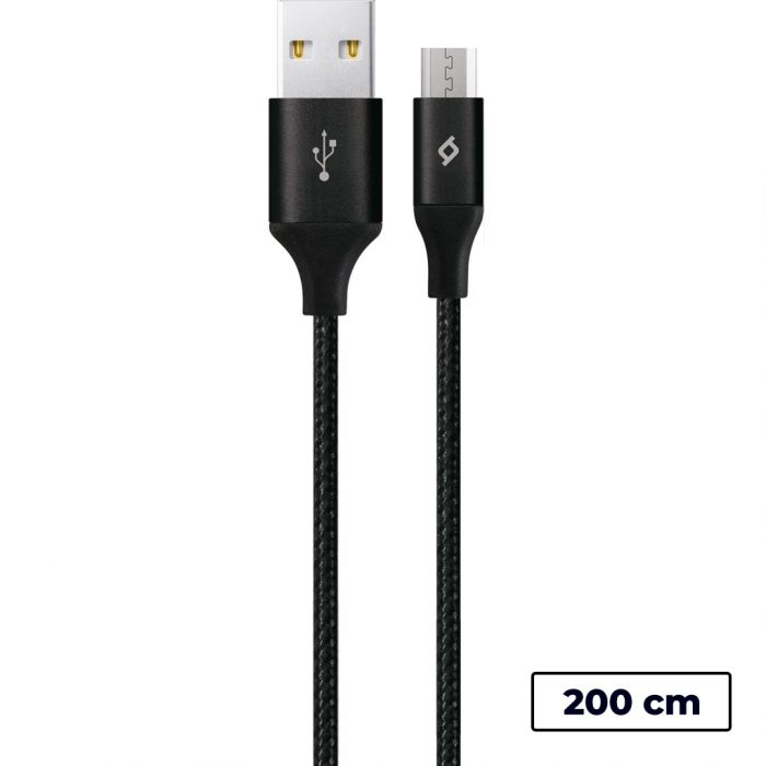 Кабель Ttec USB - мicro USB (M/M),  AlumiCable XL, 2 м, Black (2DK21S) 