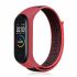 Ремінець BeCover Nylon Style для Xiaomi Mi Smart Band 5/Mi Smart Band 6 Black/Red (705416)