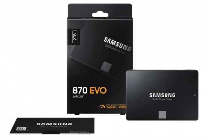 Накопичувач SSD 2TB Samsung 870 EVO 2.5" SATAIII MLC (MZ-77E2T0BW)