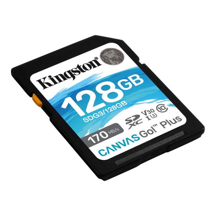 Карта пам`ятi SDXC 128GB UHS-I/U3 Class 10 Kingston Canvas Go! Plus R170/W90MB/s (SDG3/128GB)