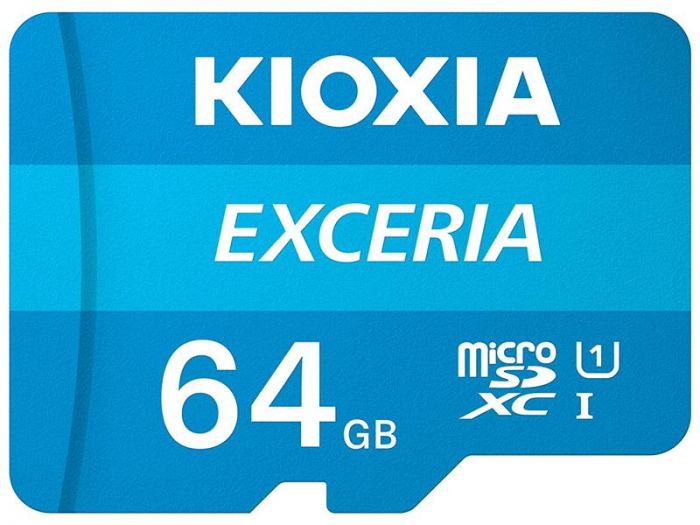 Карта пам`ятi MicroSDXC 64GB UHS-I Class 10 Kioxia Exceria R100MB/s (LMEX1L064GG2) + SD-адаптер