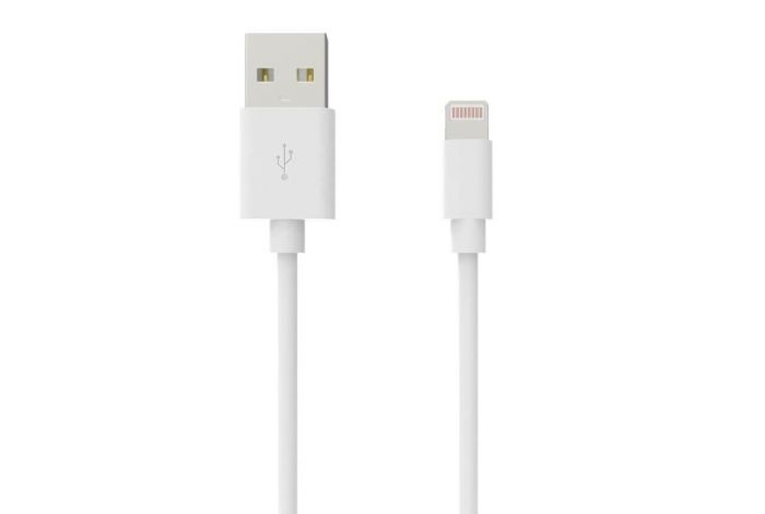 Мережевий зарядний пристрій Grand-X (1xUSB 2.1А) White (CH-17WL) + кабель Lightning