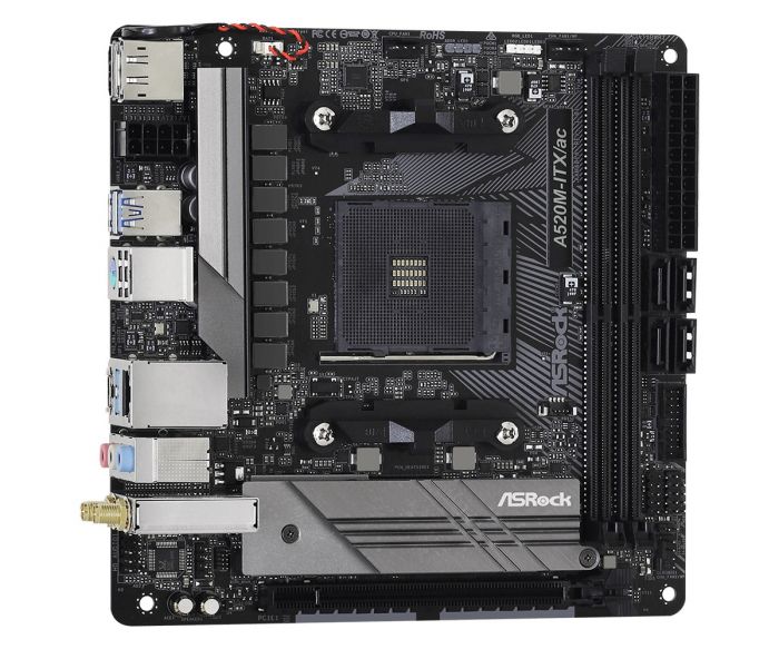 Материнська плата ASRock A520M-ITX/AC Socket AM4