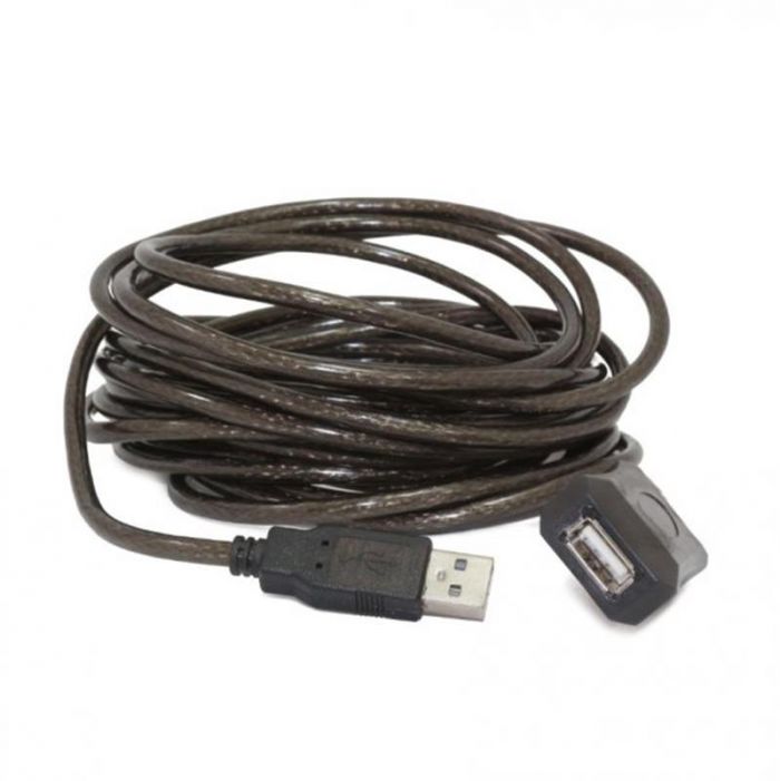 Кабель Cablexpert USB - USB V 2.0 (F/M), активний подовжувач, 5 м, чорний (UAE-01-5M)