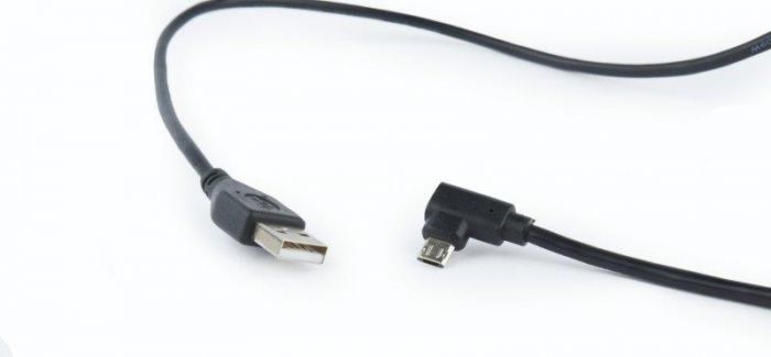 Кабель Cablexpert USB - micro USB V 2.0 (M/M), чорний, 1.8 м (CCB-USB2-AMmDM90-6) 