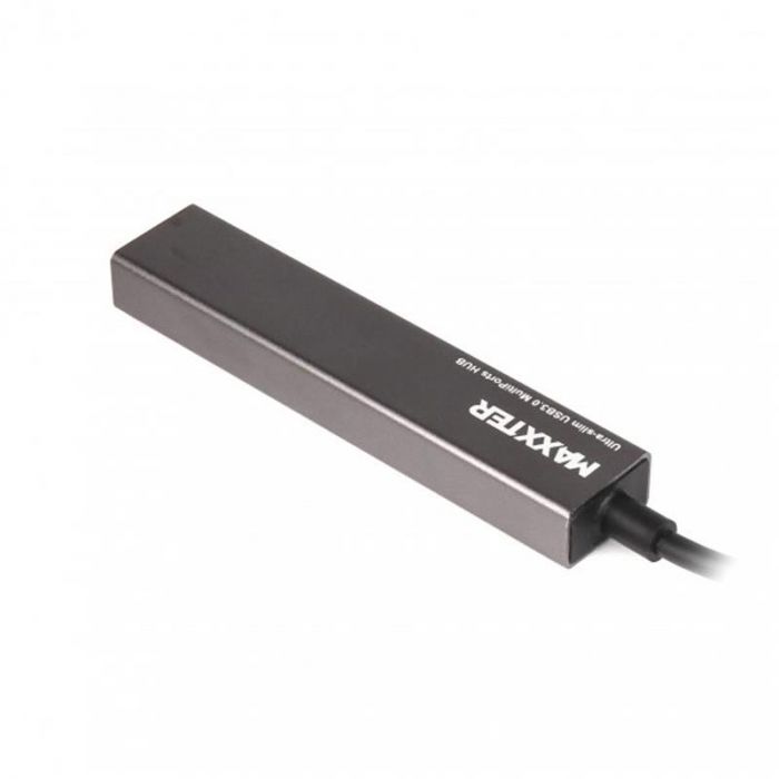 Концентратор USB 3.0 Maxxter 4хUSB3.0 Dark Grey (HU3A-4P-02) 