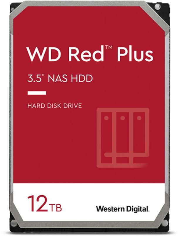 Накопичувач HDD SATA 12.0TB WD Red Plus 7200rpm 256MB (WD120EFBX)