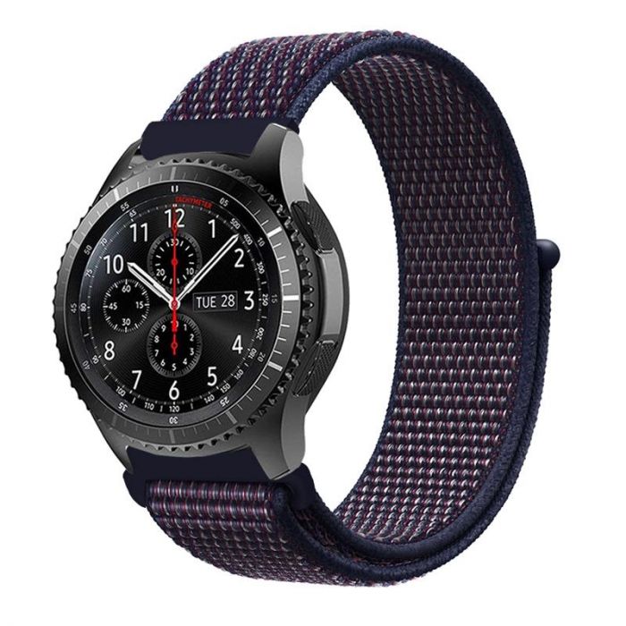 Ремінець BeCover Nylon Style для Xiaomi iMi KW66/Mi Watch Color/Haylou LS01 Deep Blue (705883)