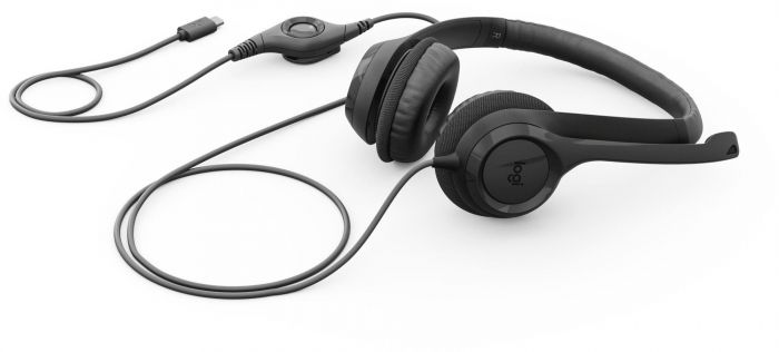 Гарнітура Logitech H390 USB-C Midnight Black (981-001576)