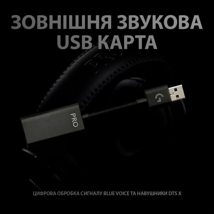 Гарнитура Logitech G Pro X with Stand Black (991-000358)