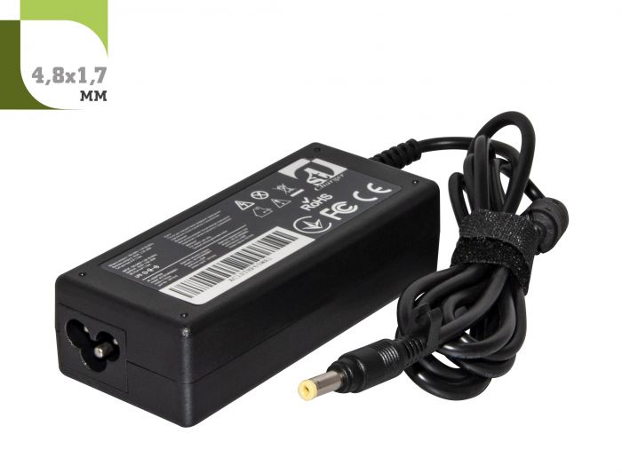 Блок живлення 1StCharger для ноутбука HP 18.5V 65W 3.5A 4.8х1.7мм (AC1STHP65WA1)