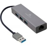 USB-хаб Cablexpert 4 ports USB 3.0 Grey (A-AMU3-LAN-01)