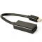 Адаптер Cablexpert mini DisplayPort - DisplayPort (M/F), 0.15 м, Black (A-mDPM-DPF4K-01)