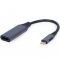 Адаптер Cablexpert HDMI - USB Type-C (F/M), 0.15 м, Black (A-USB3C-HDMI-01)