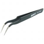 Пінцет вигнутий Baku A8 7 Sa U.R.ESD з чорним антистатичним покриттям (A15758)